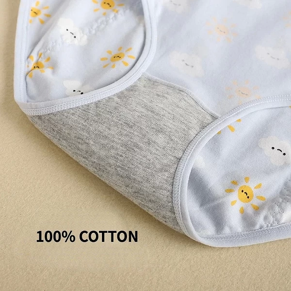 Culotte Menstruelle Étanche en Coton pour Adolescente, Sous-Vêtement de Période Physiologique avec Dessin Animé Mignon, 3 Pièces|14,00 €|OKKO MODE