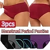 Sous-vêtements menstruels taille moyenne pour femmes, culottes post-partum pour dames, bas de bikini étanches, slips pour filles|8,99 €|OKKO MODE