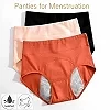 Culotte Menstruelle Taille Haute en Coton, Sous-Vêtement Menstruel|2,00 €|OKKO MODE