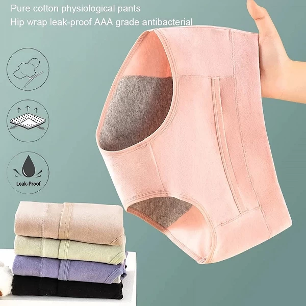 Culotte Menstruelle en Coton Anti-fuite pour Femme et Fille, Culotte Sexuelle Respirante, Pantalon Physiologique, Intime, M-XL, |1,98 €|OKKO MODE