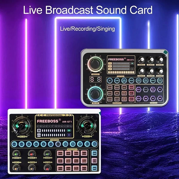 Carte son professionnelle EBOSS DIY Live - 12 effets, studio de chant externe statique|57,30 €|OKKO MODE