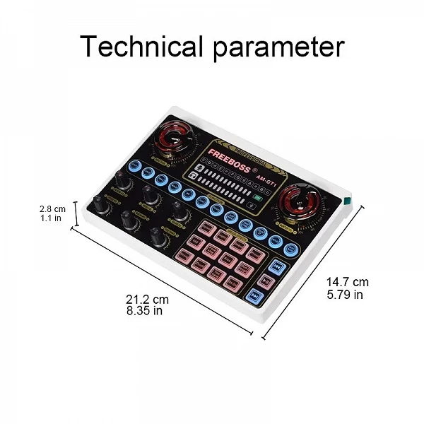 Carte son professionnelle EBOSS DIY Live - 12 effets, studio de chant externe statique|57,30 €|OKKO MODE