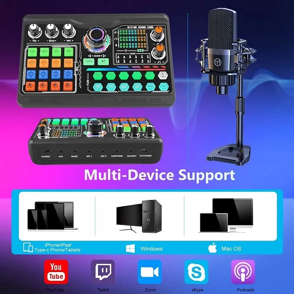 Kit de carte son professionnel Zealsound pour podcast, microphone - Performances exceptionnelles sur PC et smartphone|37,08 €|OKKO MODE