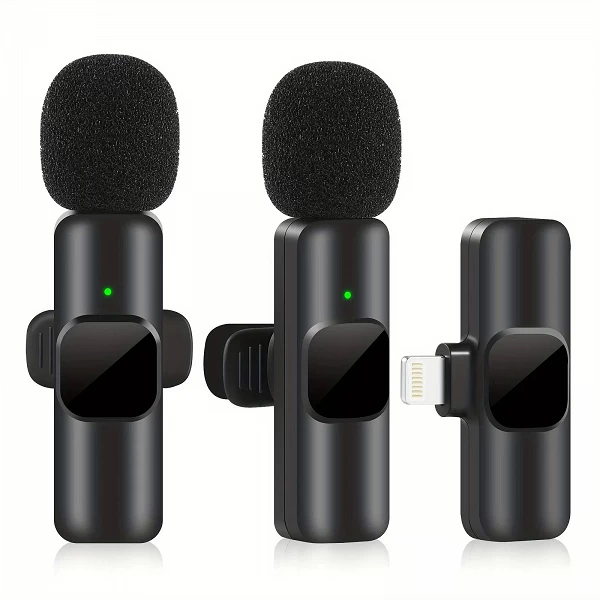 Microphone Lavalier professionnel sans fil pour des interviews et podcasts de qualité sur iPhone, iPad et Android|1,96 €|OKKO MODE