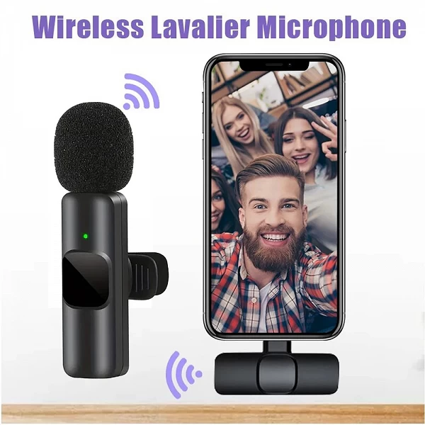 Microphone Lavalier professionnel sans fil pour des interviews et podcasts de qualité sur iPhone, iPad et Android|1,96 €|OKKO MODE