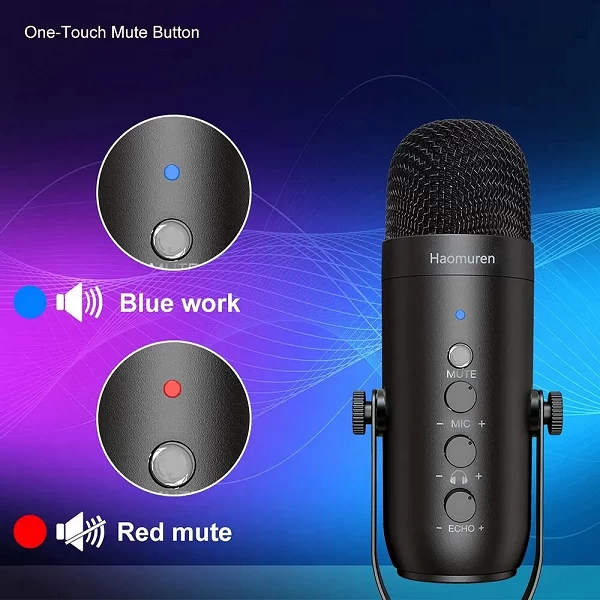 Microphone professionnel USB condensateur cardioïde pour studio et podcast avec HONArm|35,10 €|OKKO MODE