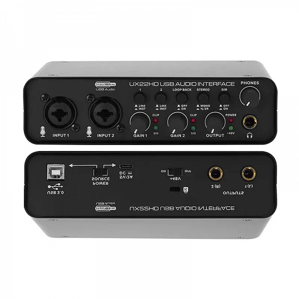 Carte Son JELive-Wild Audio UX22 24 bits/192KHz - Pour un Studio Pro, Chant et Podcast !|35,20 €|OKKO MODE