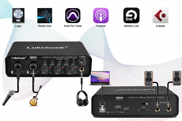 Carte Son JELive-Wild Audio UX22 24 bits/192KHz - Pour un Studio Pro, Chant et Podcast !|35,20 €|OKKO MODE