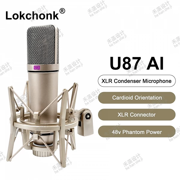 Microphone à condensateur professionnel pour studios et podcasts - U87 AI XLR|46,41 €|OKKO MODE