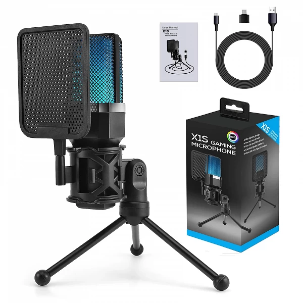 Microphone à condensateur professionnel pour ordinateur de jeu et PC - Qualité audio exceptionnelle!|25,85 €|OKKO MODE