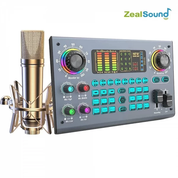 Zealsound Ensemble Carte Son Podcast Microphone XLR 48V|65,88 €|OKKO MODE