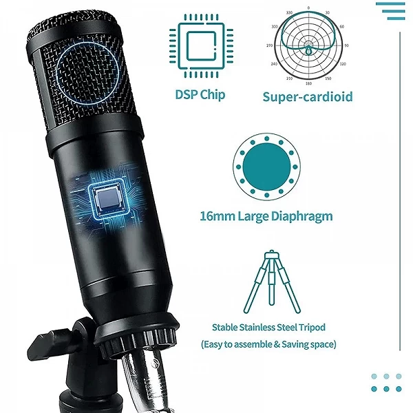 Kit de microphone à condensateur BM800 avec centre audio pour le streaming - Transformez vos enregistrements vocaux !|26,25 €|OKKO MODE