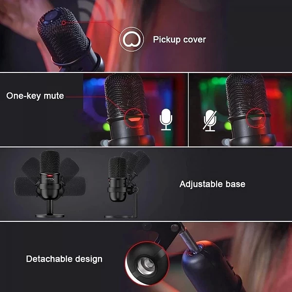 Microphone de jeu à condensateur USB HyperX SoloCast sur okko-mode|94,16 €|OKKO MODE