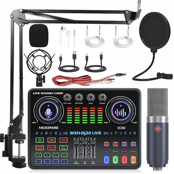 Microphone DJ20 BM800 48V pour Enregistrement Studio et Karaoké - Qualité Professionnelle Assurée!|120,00 €|OKKO MODE