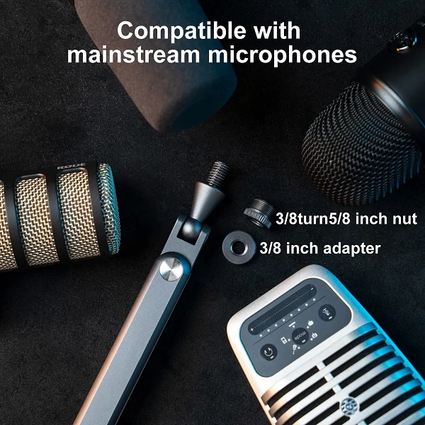 Support de microphone pliable pour RODE Mic, Shure Mic: qualité sonore garantie!|90,71 €|OKKO MODE