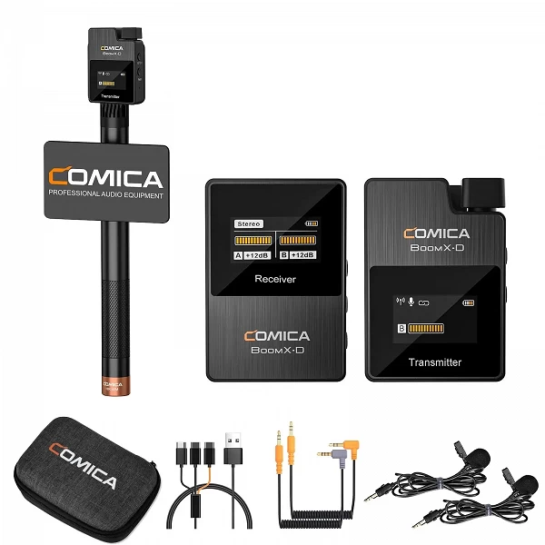 Microphone professionnel sans fil BoomX-D de COMICA - Qualité sonore exceptionnelle pour vos contenus audiovisuels|157,49 €|OKKO MODE