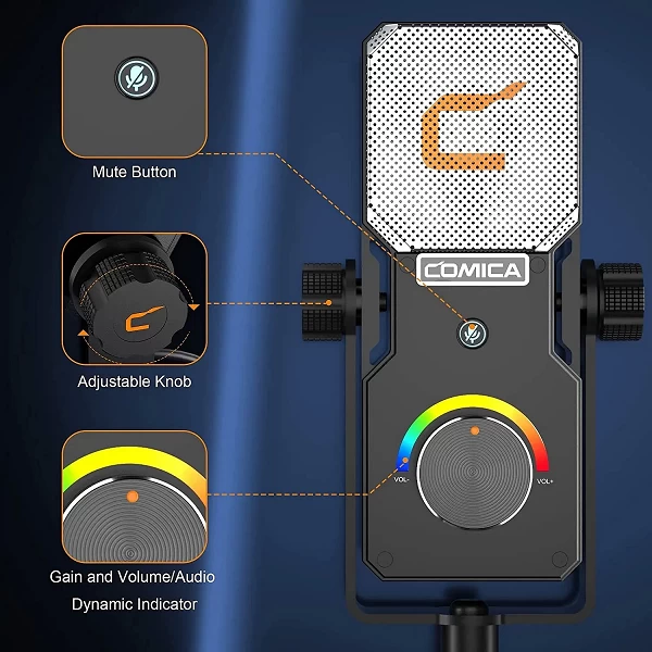 Microphone à condensateur professionnel USB - Qualité studio pour gamers et créateurs de contenu|95,19 €|OKKO MODE