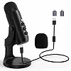 K66 – Microphone de jeu professionnel à condensateur, USB, pour PC, enregistrement Vocal en Streaming, Podcasting, Compatible av|41,39 €|OKKO MODE