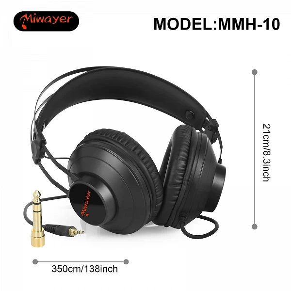 ATA WAYER-Casque supra-auriculaire filaire professionnel pour studio, DJ, amplificateur, podcast, centre commercial, ordinateur |32,20 €|OKKO MODE