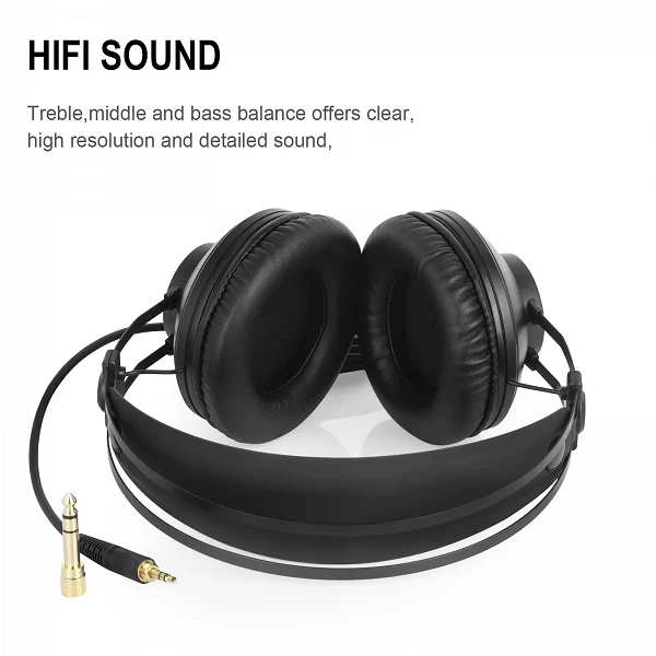 ATA WAYER-Casque supra-auriculaire filaire professionnel pour studio, DJ, amplificateur, podcast, centre commercial, ordinateur |32,20 €|OKKO MODE