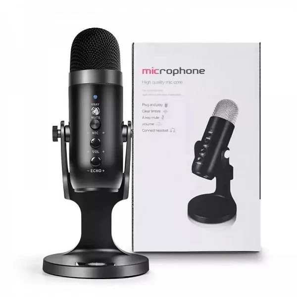 Microphone USB statique à condensateur pour PC, ordinateur, streaming, jeu vidéo, podcasting, chant, studio, support de micro|36,89 €|OKKO MODE