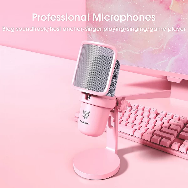 ONIKUMA-Microphone audio USB professionnel, muet tactile, compatible avec PC,PS5,Mac, jeux, streaming, podcasting|30,10 €|OKKO MODE