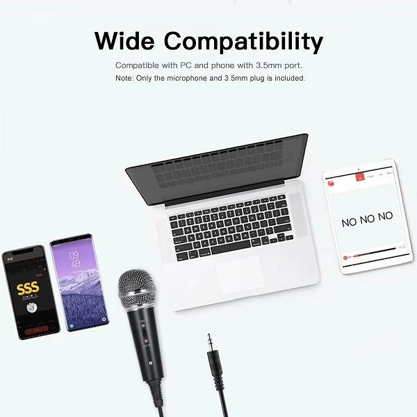 Kit de Microphone vidéo, trépied de bureau, avec prise de 3.5mm, pour PC, YouTube, vidéo Skype, chat, jeu, enregistrement de Pod|11,00 €|OKKO MODE