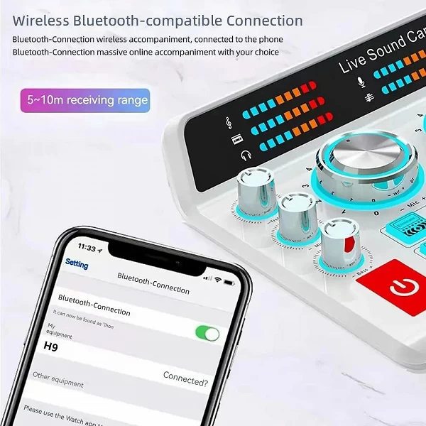 Carte son blanche en direct compatible Bluetooth, changeur de voix audio de centre commercial, studio Assad professionnel, podca|61,88 €|OKKO MODE