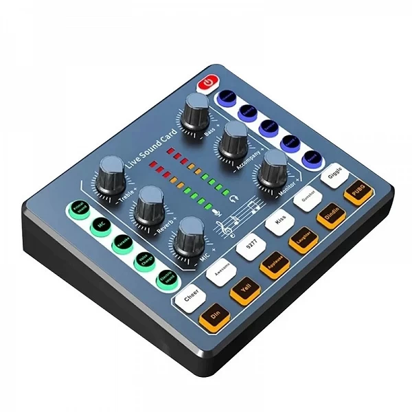 Carte son M8 pour diffusion en direct, interface audio, dispositif de podcasting, roulette avec micro premium, préamplificateur,|19,79 €|OKKO MODE