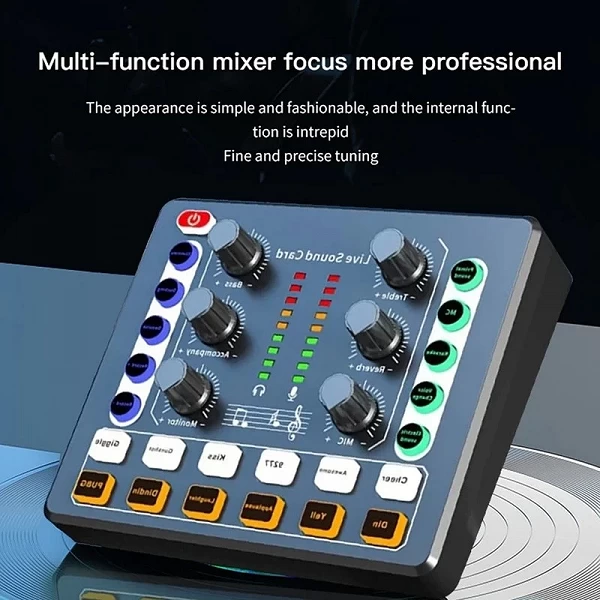 Carte son M8 pour diffusion en direct, interface audio, dispositif de podcasting, roulette avec micro premium, préamplificateur,|19,79 €|OKKO MODE