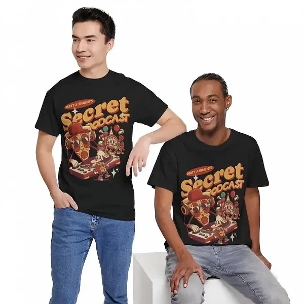 T-shirt graphique de podcast secret de Matt et Shane, Shane Gillis et Matt Mcbalm ker, Merch de podcast de comédie, cadeau de fa|17,99 €|OKKO MODE