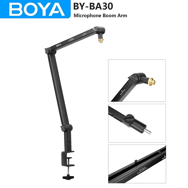 BOYA – bras de Microphone BY-BA30, pesant jusqu'à 1kg, pour Podcast professionnels, création de contenu en direct avec support à|186,98 €|OKKO MODE