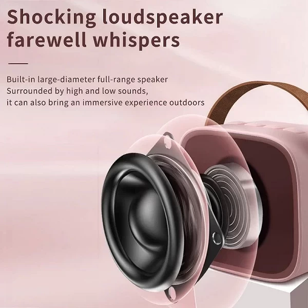 Haut-parleur portable sans fil pour touristes, microphone Bluetooth 5.0, son surround stéréo HIFI, machine de karaoké, chant KTV|21,59 €|OKKO MODE