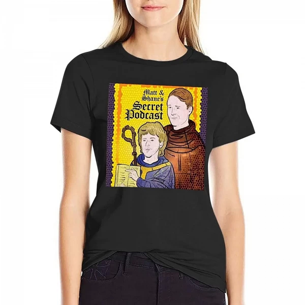 T-Shirt de Podcast SecExamen de Matt et ShanPoitiers pour Femme, Vêtements Esthétiques Graphiques de l'Ancien Testament|19,94 €|OKKO MODE