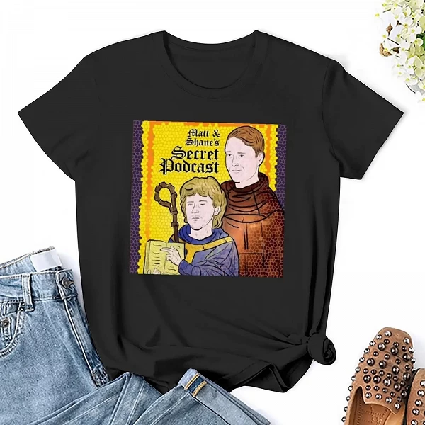 T-Shirt de Podcast SecExamen de Matt et ShanPoitiers pour Femme, Vêtements Esthétiques Graphiques de l'Ancien Testament|19,94 €|OKKO MODE