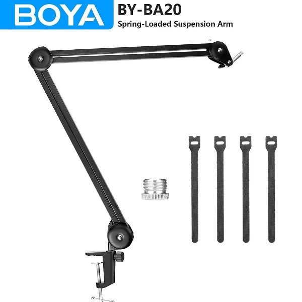 BOYA BY-BA20 Microphone HONArm Bras de suspension à ressort pour le streaming en direct Podcasting Home Studio Video Gaming Stat|57,60 €|OKKO MODE