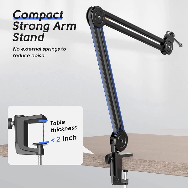 FIFINE Bras de microphone HON, Suspension Stand-rapDuty HONwith Desk Clamp pour AM8,Gaming,Streaming,Podcasting,Recording-BM63|48,96 €|OKKO MODE