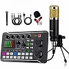 Kit de studio de podcast, interface audio, console de son de centre commercial avec microphone à condensateur DJ, carte son|38,40 €|OKKO MODE