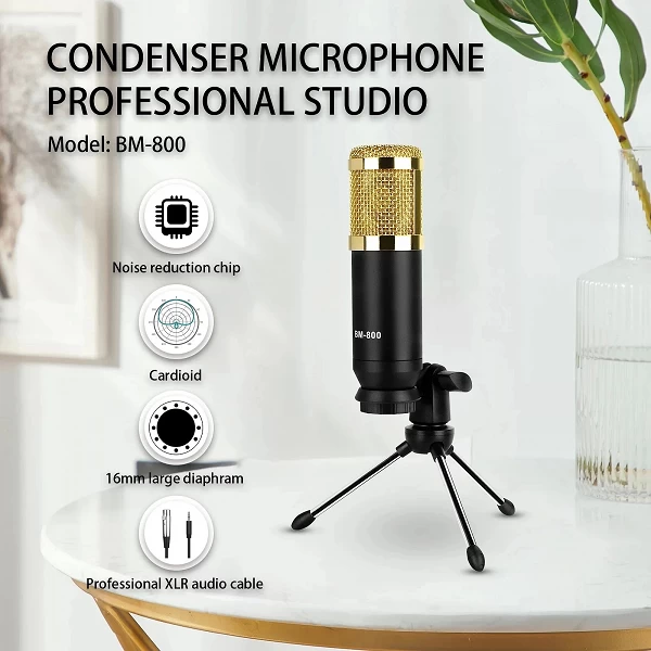 Kit de studio de podcast, interface audio, console de son de centre commercial avec microphone à condensateur DJ, carte son|38,40 €|OKKO MODE