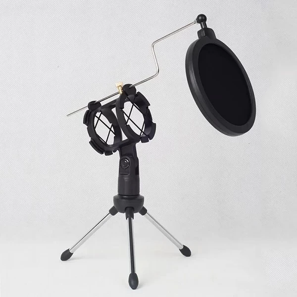 Trépied de bureau réglable pour ordinateur, support de microphone pour ordinateur, chat vidéo, jeu, podcasting, réunion statique|5,99 €|OKKO MODE