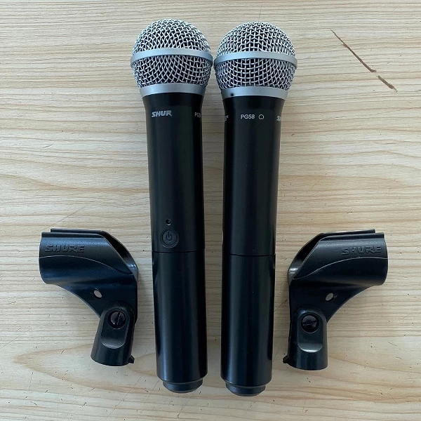 Microphone sans fil professionnel UHF PLL, BLX288, système vocal pour touristes, deux ical58, déterminer le microfone pour l'égl|196,22 €|OKKO MODE