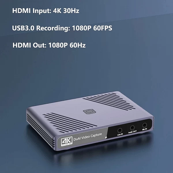 Viedeo-Prise USB 3.0 pour streaming en direct professionnel, podcasting, touristes, entrée HDMI pour Nintendo Switch, PS5, 4, Xb|117,17 €|OKKO MODE