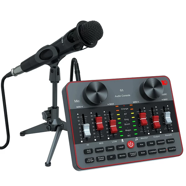 Ensemble d'équipement de podcast pour micro, interface audio avec carte son DJ Mall, microphone USB à condensateur, studio Mayor|72,89 €|OKKO MODE