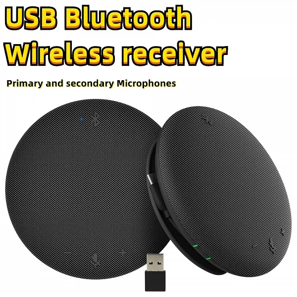 Microphone Bluetooth sans fil pour conférence vidéo, haut-parleur omnidirectionnel, USB 360 °, 5m, 514 up, diffusion en direct, |188,99 €|OKKO MODE