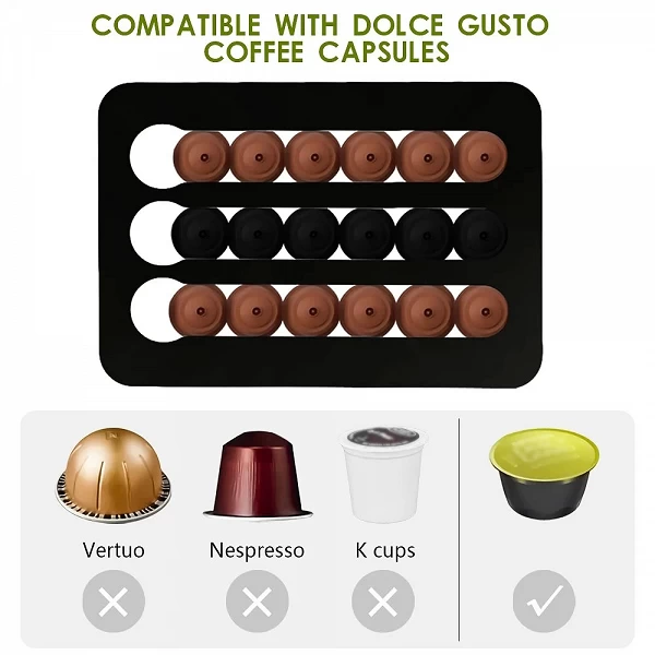 Support de capsules de café compatible avec Dolce Gusto, MELCoffee Podcast Storage T1 EvaluSet|6,00 €|OKKO MODE