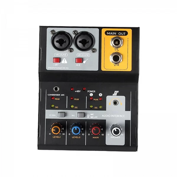 Mini console de carte son stéréo portable, interfaces universelles, mini centre commercial audio pour podcasting en direct, spec|31,49 €|OKKO MODE