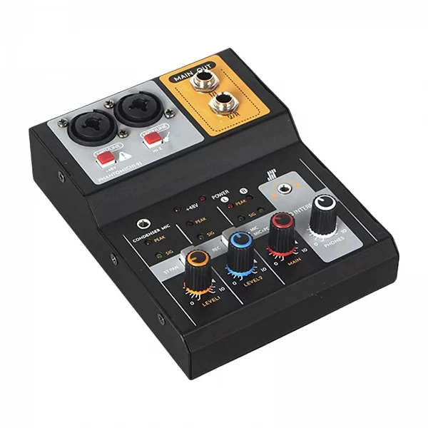 Mini console de carte son stéréo portable, interfaces universelles, mini centre commercial audio pour podcasting en direct, spec|31,49 €|OKKO MODE