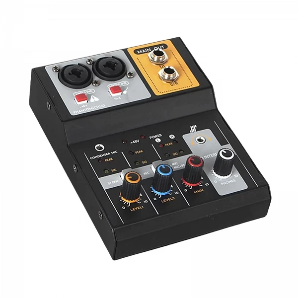 Mini console de carte son stéréo portable, interfaces universelles, mini centre commercial audio pour podcasting en direct, spec|31,49 €|OKKO MODE