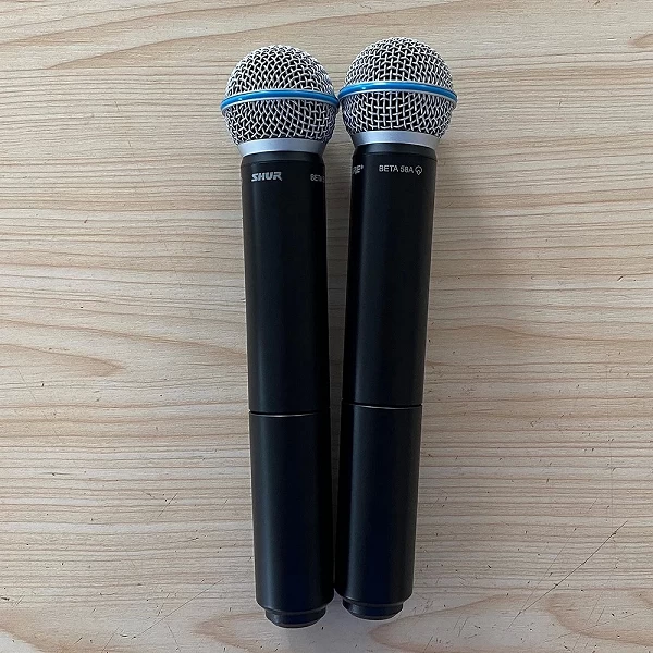 Microphone professionnel sans fil UHF PLL, système vocal pour touristes avec deux BETA58A, déterminer le microfone pour scène et|219,01 €|OKKO MODE