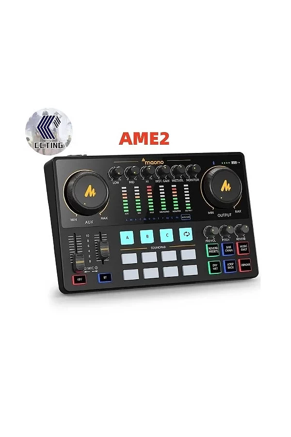 Maono-Wild audio AME2, carte son, tout-en-un, portable, studio de podcast pour statique, streaming en direct, YouTube, PC|197,99 €|OKKO MODE